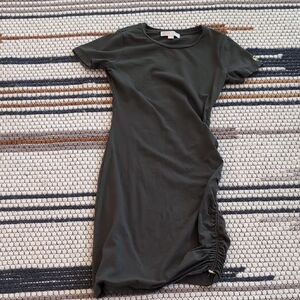 Michael Kors dark green T-shirt dress